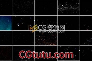 视频素材 20组全高清分辨率飞舞飘动粒子粉尘素材 1080P