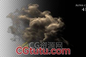 4K分辨率4096×2304模拟粉尘爆炸画面特效合成视频素材 免费下载