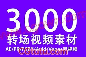 3000组蒙版遮罩转场视频素材AE/PR/FCPX/Avid/Vegas带使用视频
