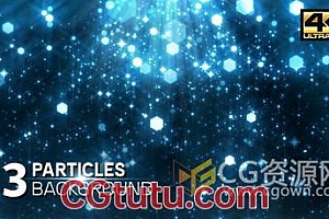 4K分辨率高清视频梦幻闪耀粒子光效背景素材免费下载