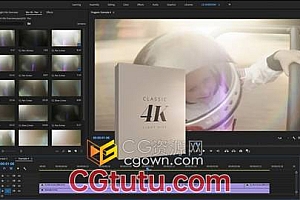70组4K视频素材下载制作漂亮柔和自然光晕镜头逆光叠加光效