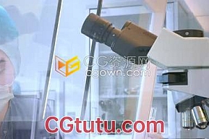 女科学家医生操作显微镜目镜看冠状病毒实验室操作画面实拍视频素材