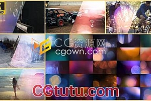 4K分辨率35组色彩艳丽镜头光晕光泄漏散景光效视频素材下载