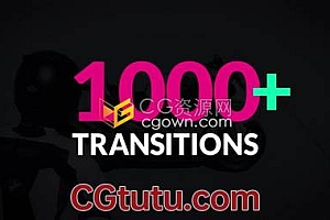 4K视频素材-1000+ Transitions图形动画遮罩蒙版过渡视频转场动画制作