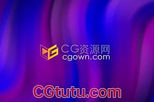 视频素材-4K分辨率渐变色抽象流动波浪视觉LED背景视频素材