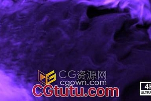 4K彩色仿真烟雾背景视频素材免费下载