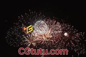 视频素材-灿烂烟花燃放烟火影视素材免费下载