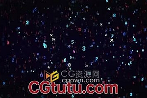 慢码数字流高科技互联网网络程序技术背景视频素材