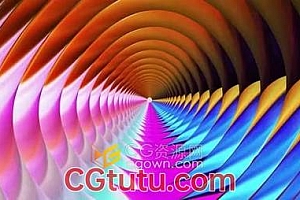 抽象径向旋涡动画背景产生龙卷风效果渐变彩色催眠光束视频素材