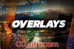 中文FCPX插件50种效果动画风格特效叠加图层增强视频画面Overlays