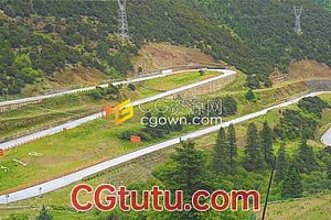 318川藏线天路十八弯公路实拍视频素材