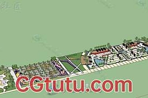 (求加精)sketchup模型 ——80个公园46个广场合计10个G
