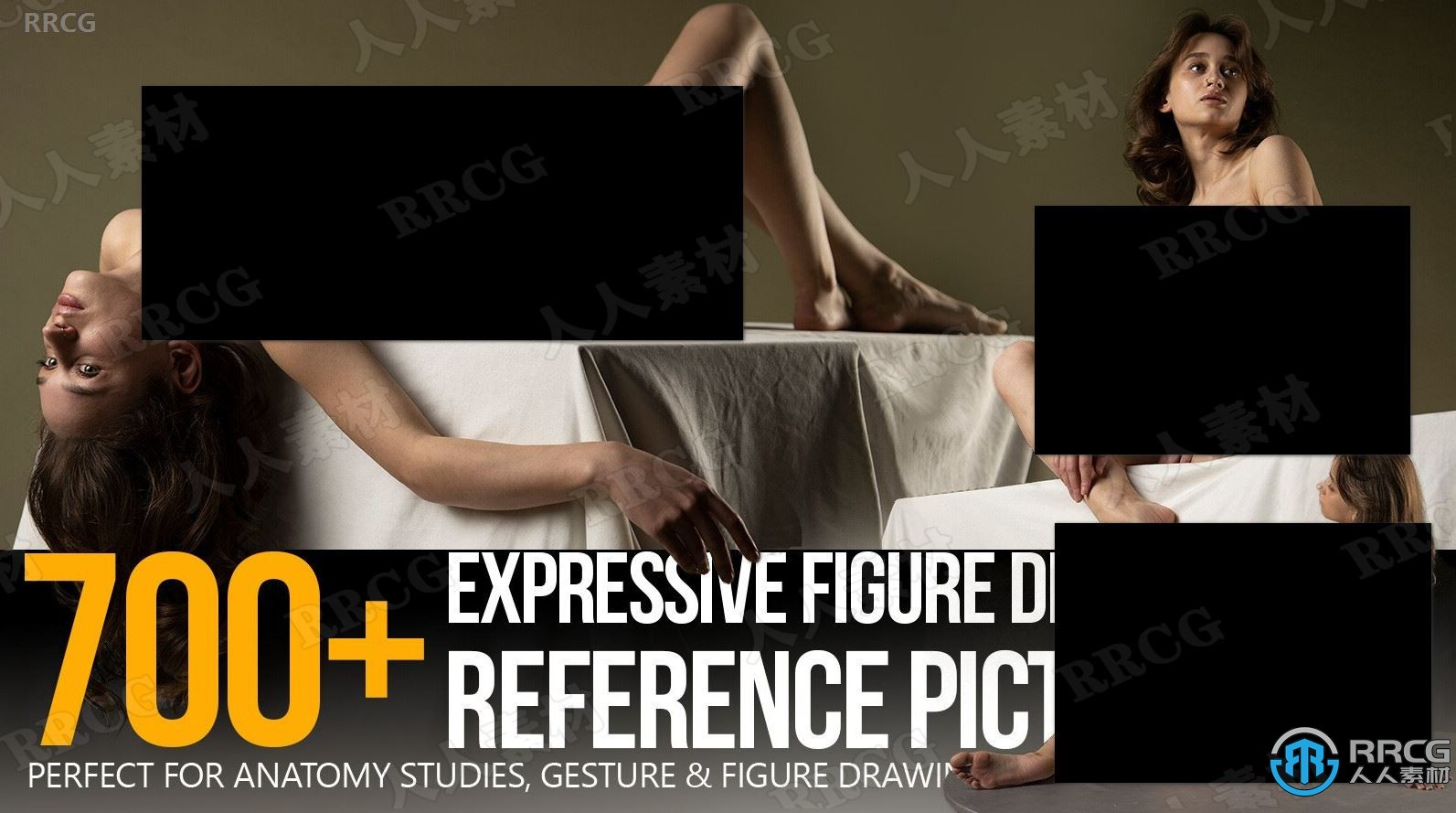 700张旋转女性人物角色姿势造型高清参考图合集