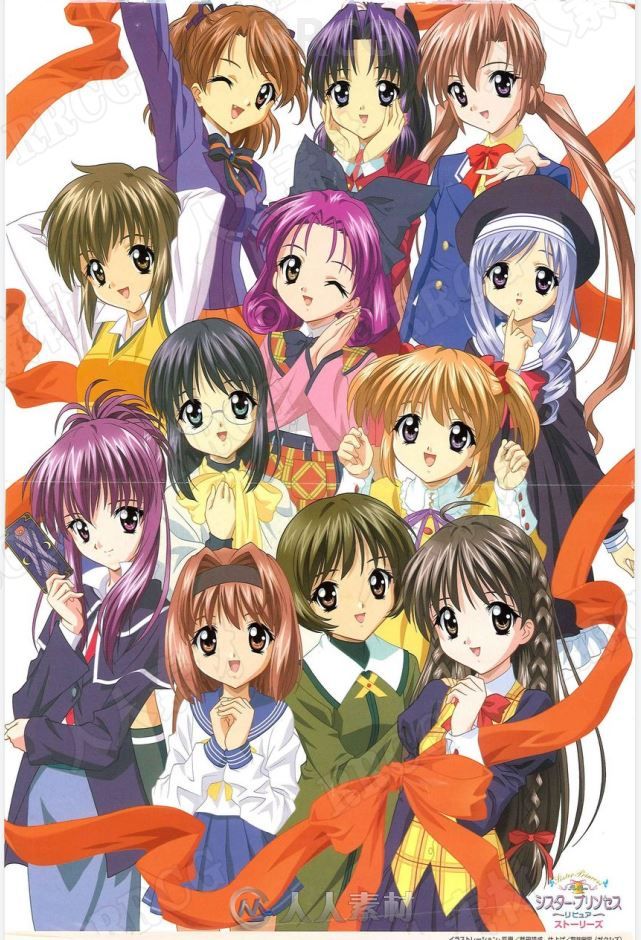 《妹妹公主》动画可爱萌妹角色原画插画集