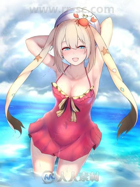 美女腋下高清原画插画合集