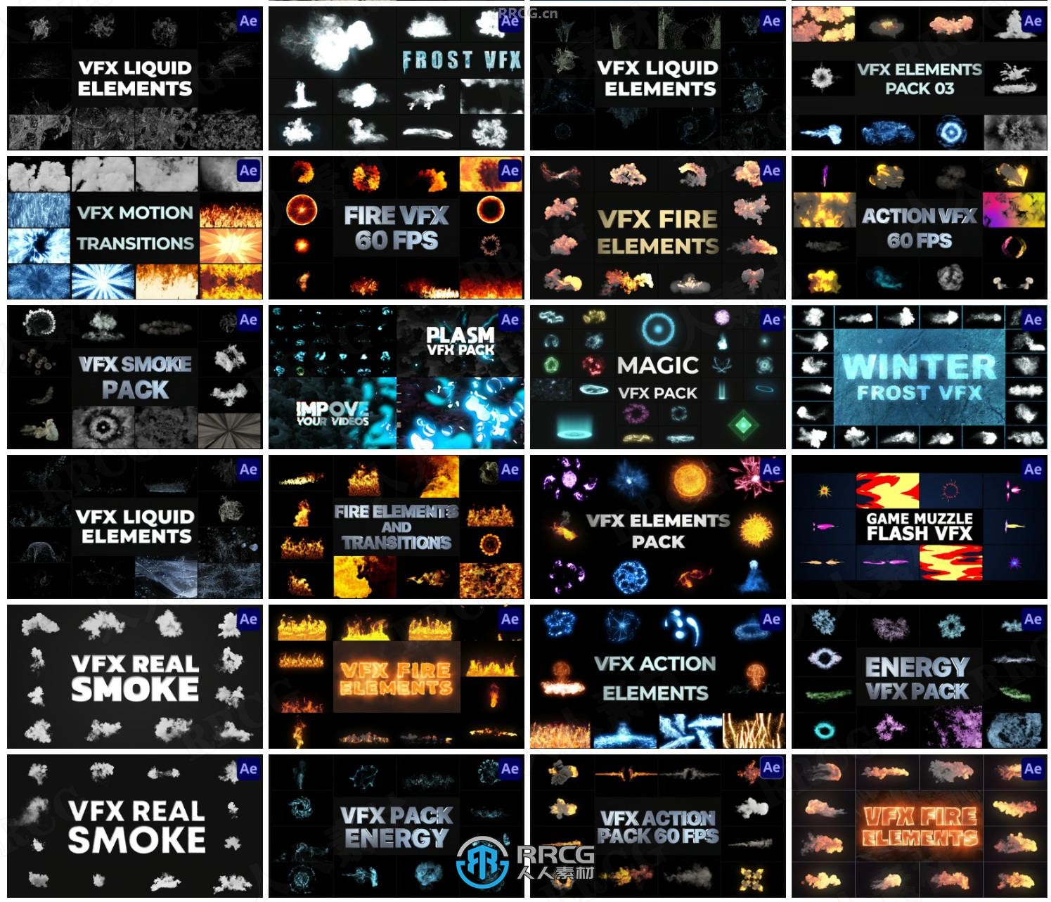 After Effects视觉特效动画AE模板合集2025年第一季