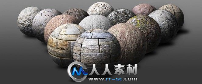 《石砖材质纹理贴图合辑》CG Cookie Exclusive Stone Texture & Reference Pack