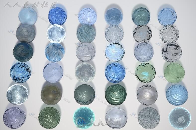 72个现实好看的水流、水面C4D材质