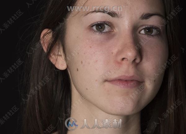 Texturingxyz出品20岁高加索女性全脸贴图合集