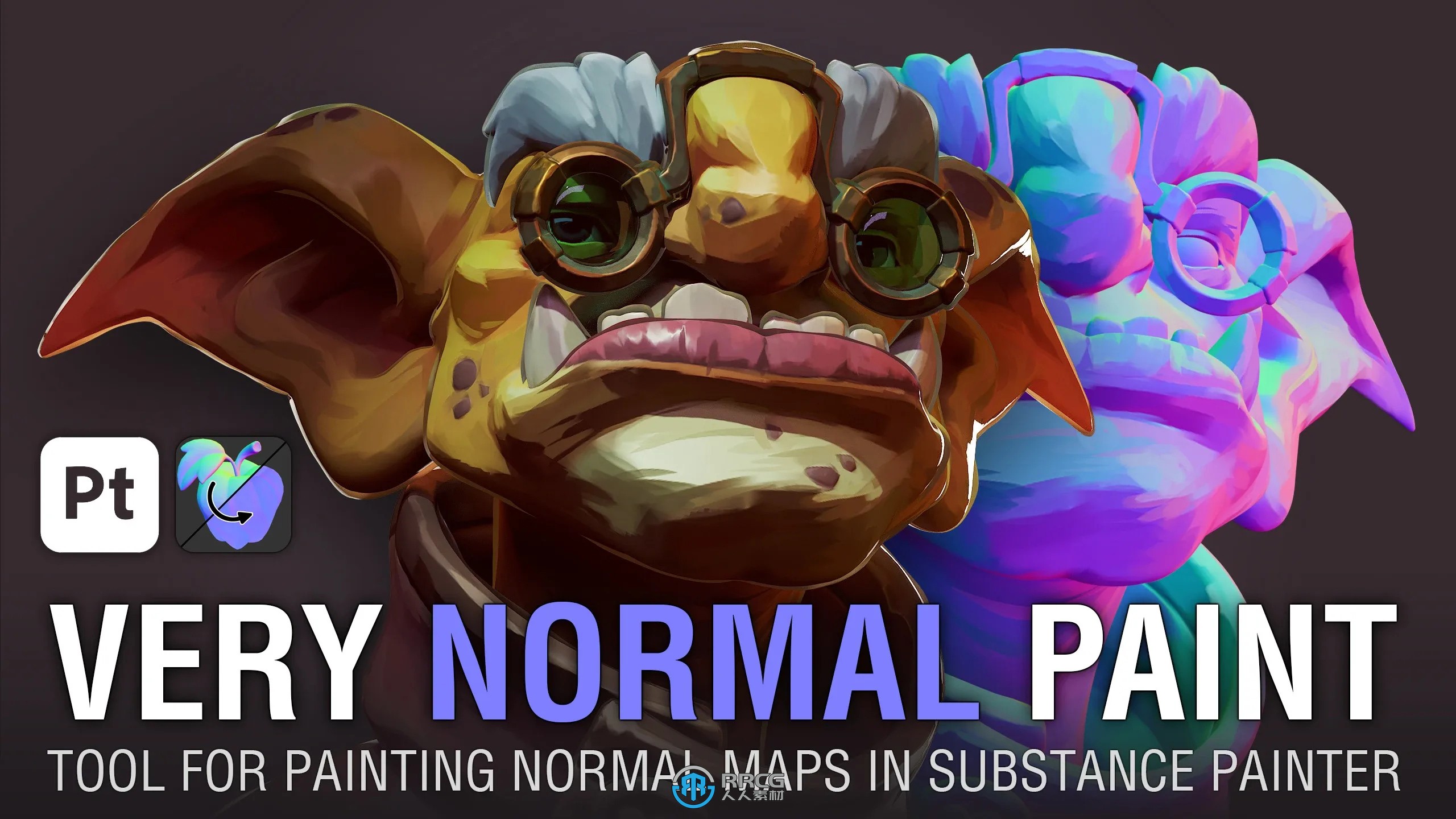 A站大佬使用的插件 Substance Painter【 风格化笔刷 】插件 Very Normal Paint