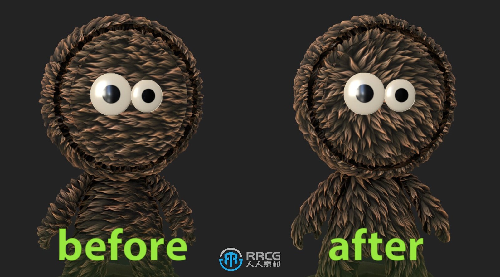 Substance Painter逼真毛发鳞片智能材质 sbsar格式