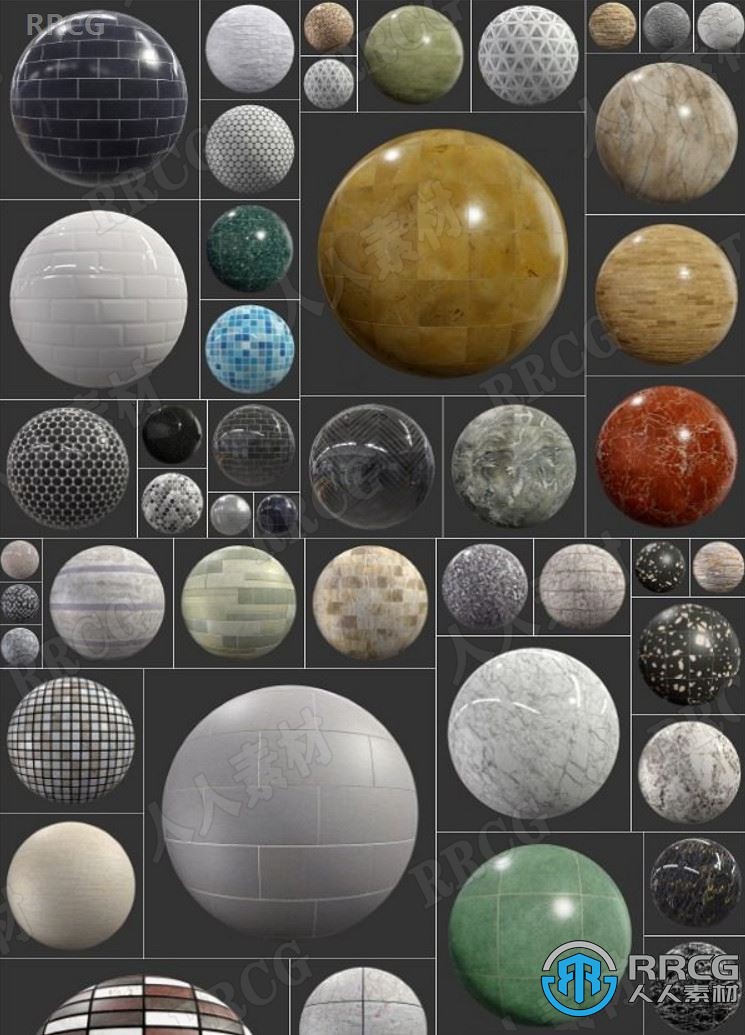 瓷砖大理石高清PBR纹理贴图合集 25GB